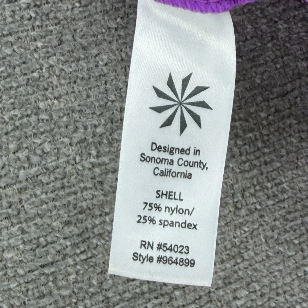 Athleta Scrunch Cover Up Skirt Women Size Medium Purple Swim Beach Summer